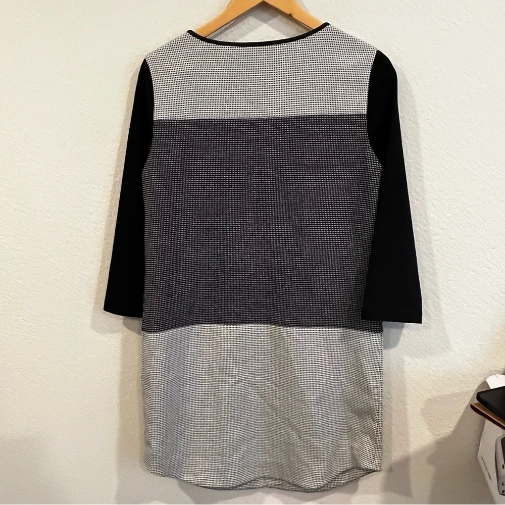 Club Monaco gray, black and white check dress new with tags size 4